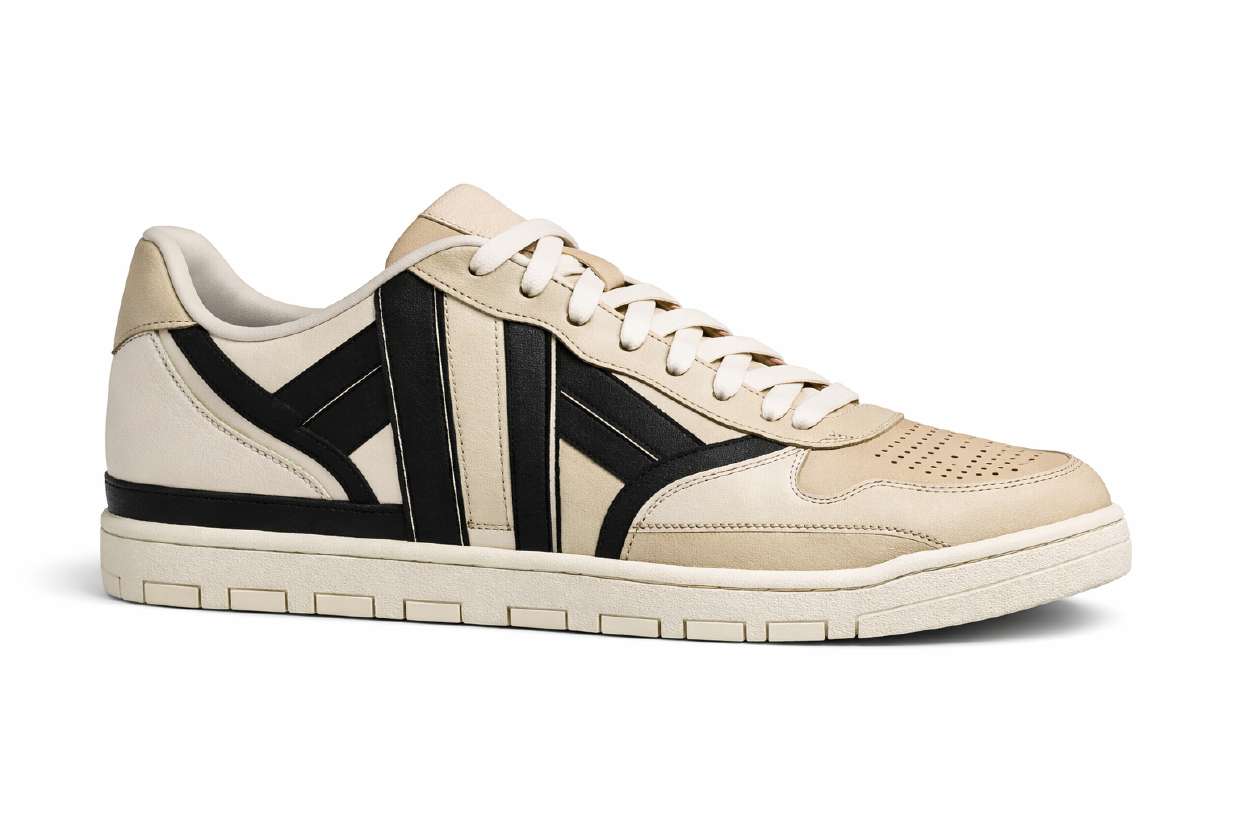 Greek Valencia Acheron sneaker in warm ivory and obsidian black